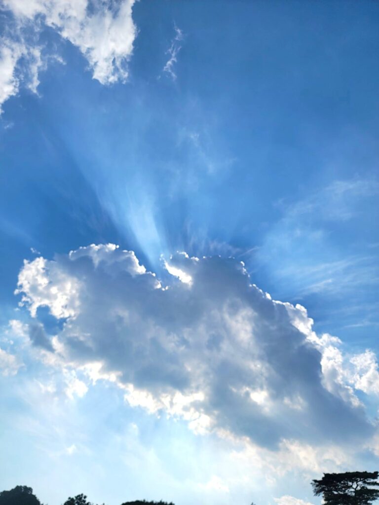 まだまだ夏らしい雲☁